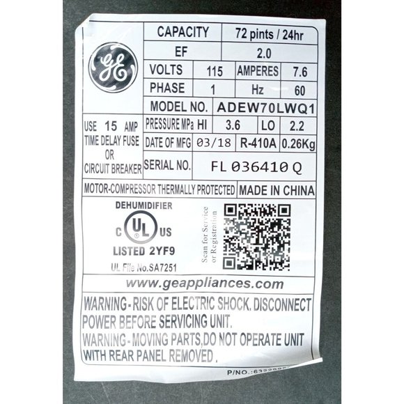 GE Dehumidifier Wheel Hooded Caster Swivel Dual Ring Stem From Model ADEW70LWQ1 - Picture 5 of 5